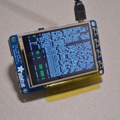 Adafruit 2.8 Resistive touchscreen for Raspberry Pi with 4 buttons