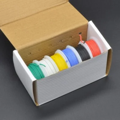 24AWG Silicone Stranded Wire Kit - 6 Colors - BC Robotics